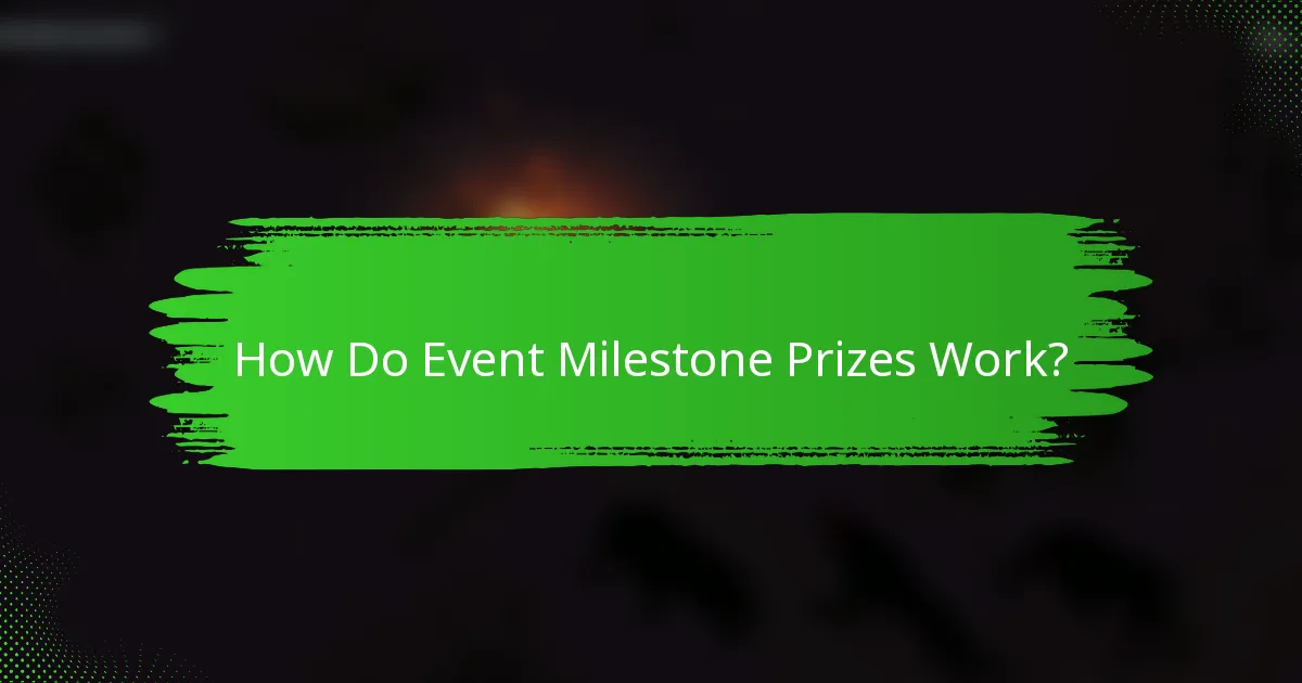 How Do Event Milestone Prizes Work?